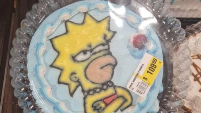 Pastel extraño de Lisa Simpson