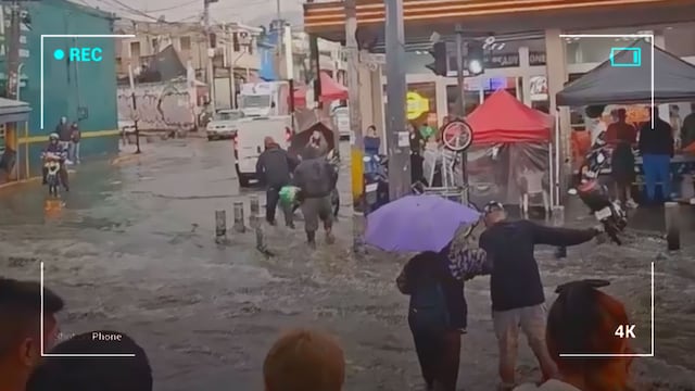 Fuertes lluvias inundan Ermita Iztapalapa en CDMX