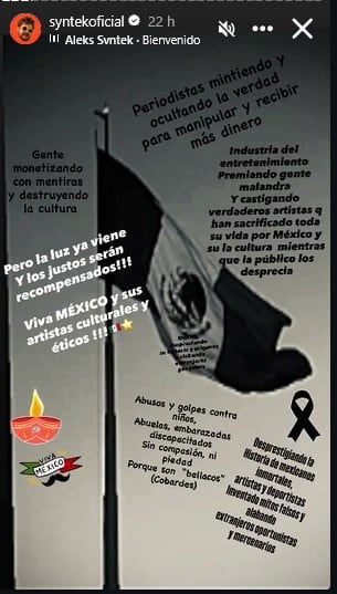 Aleks Syntek reacciona a su funa tras concierto en Benito Juárez, CDMX.
