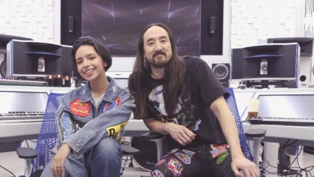 Ángela Aguilar y Steve Aoki