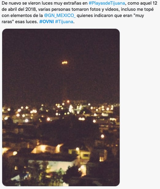 Ovnis en Tijuana