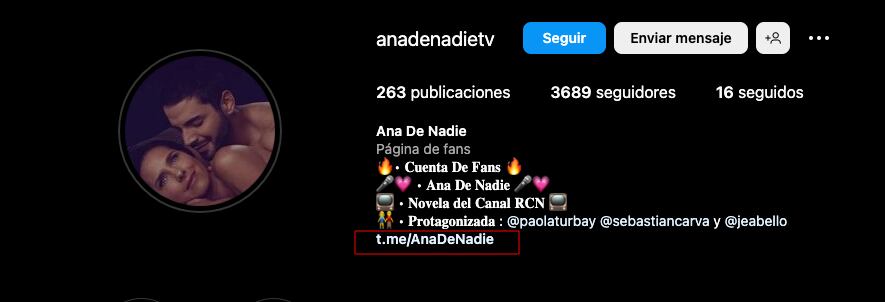 Puedes ver Ana de nadie a través del link de Telegram de la telenovela