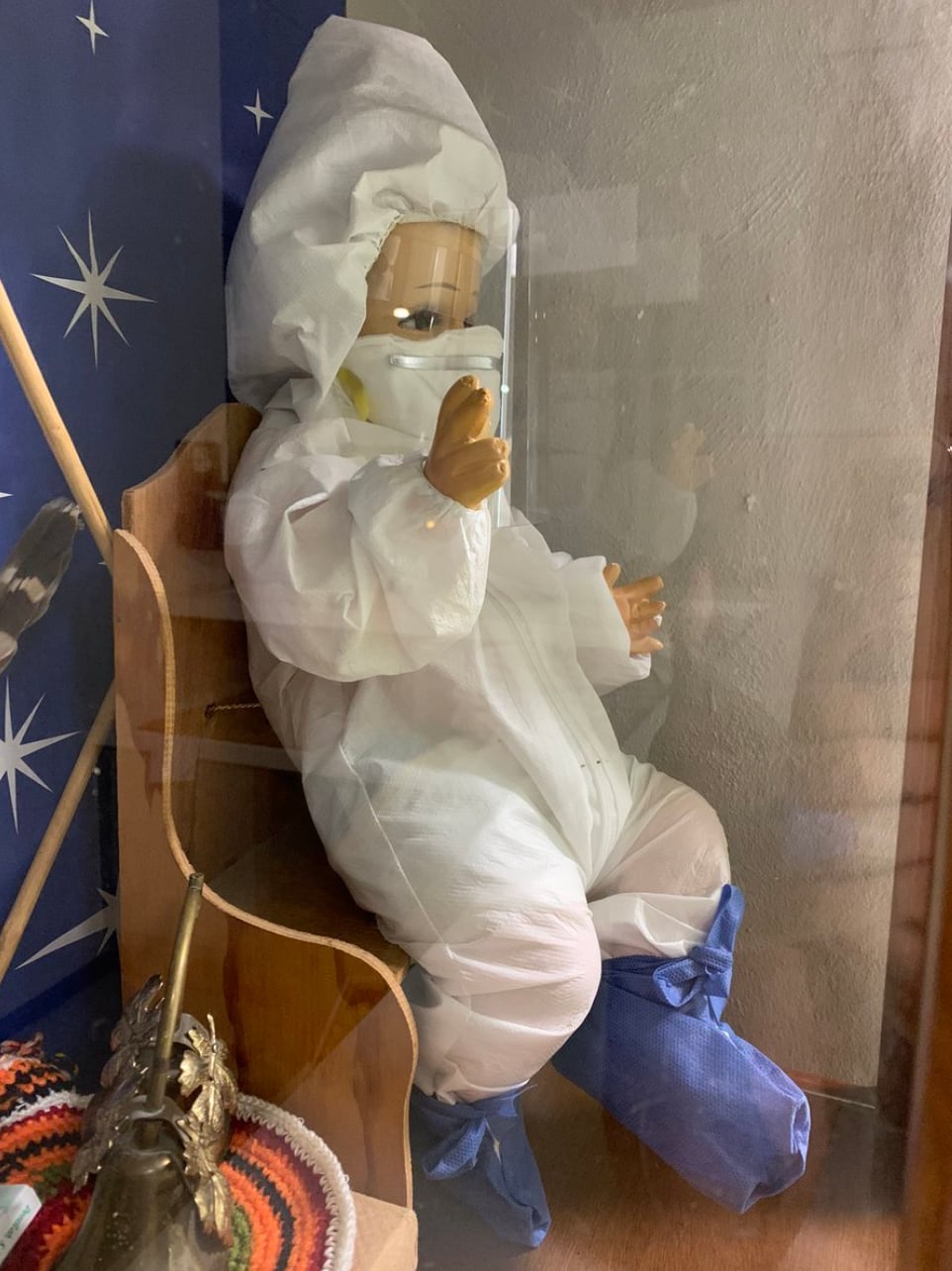 Niño dios anti Covid-19