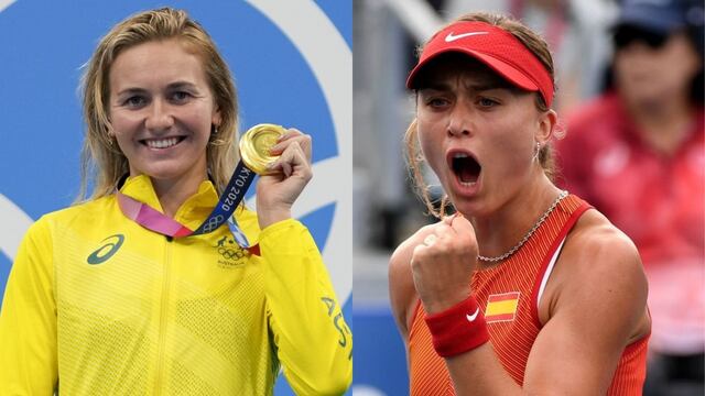 Ariarne Titmus y Paula Badosa