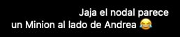 Llaman Minion a Christian Nodal por ser más chaparro que Andrea Meza.