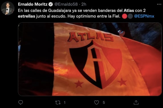 En Guadalajara ya se venden artículos del Atlas FC con 2 estrellas