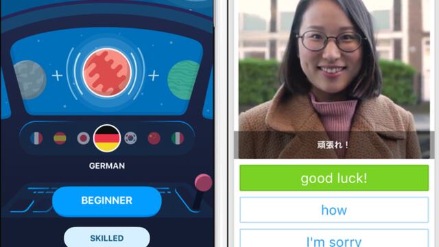 Pantalla de la aplicación Memrise.