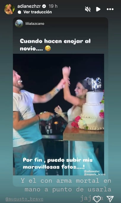 ¿Se puso violento? Señalan agresión de Augusto Bravo contra Adianez Hernández el día de su boda (VIDEO)