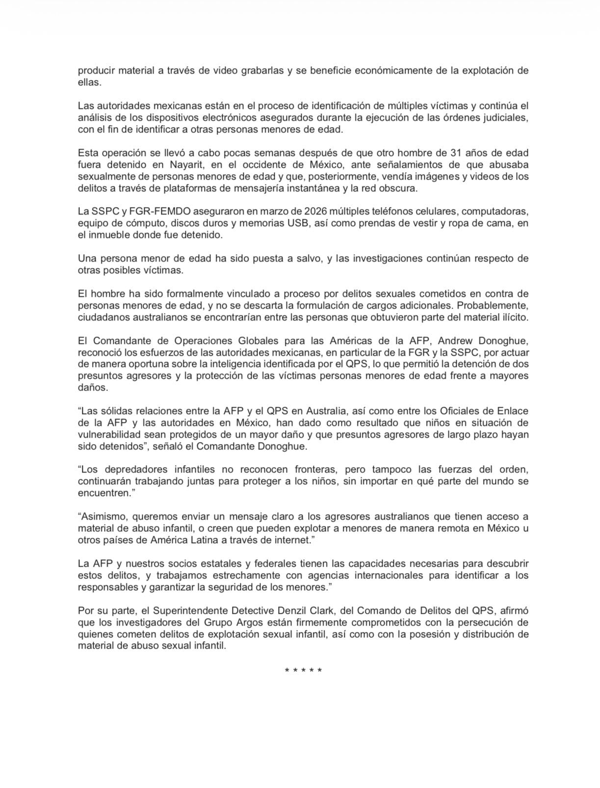 FGR revela red de venta de pornografía infantil operada desde Yucatán hacia Australia