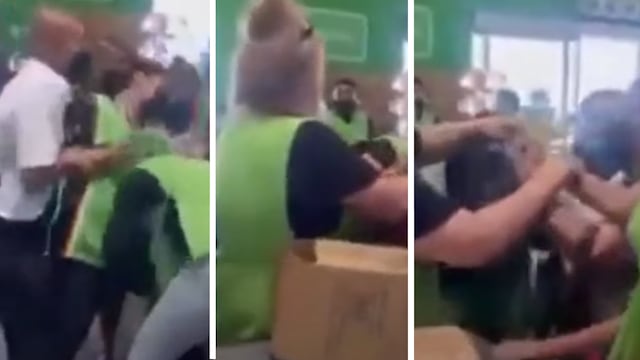 Pelea en Bodega Aurrerá de Coahuila