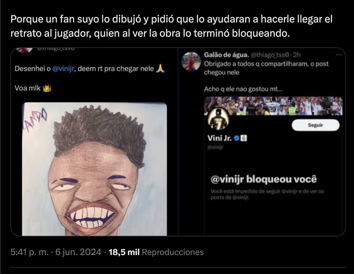 Dibujo Vinícius Jr.