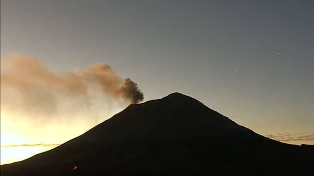 Volcán Popocatépetl el 15 de enero