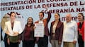 Rafael Marín Mollinedo y Paty Peralta acompañan a Eugenio Segura tras perder proceso interno de Morena