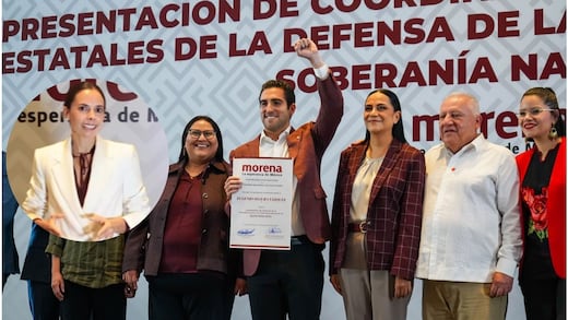Rafael Marín Mollinedo y Paty Peralta acompañan a Eugenio Segura tras perder proceso interno de Morena