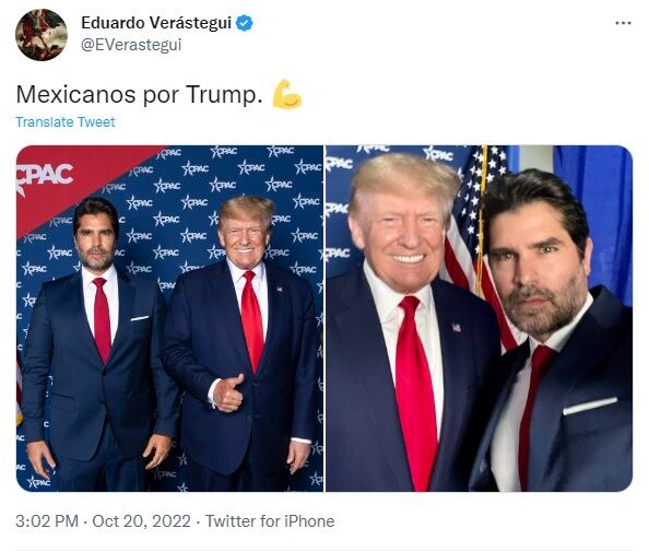 Eduardo Verastegui y Donald Trump