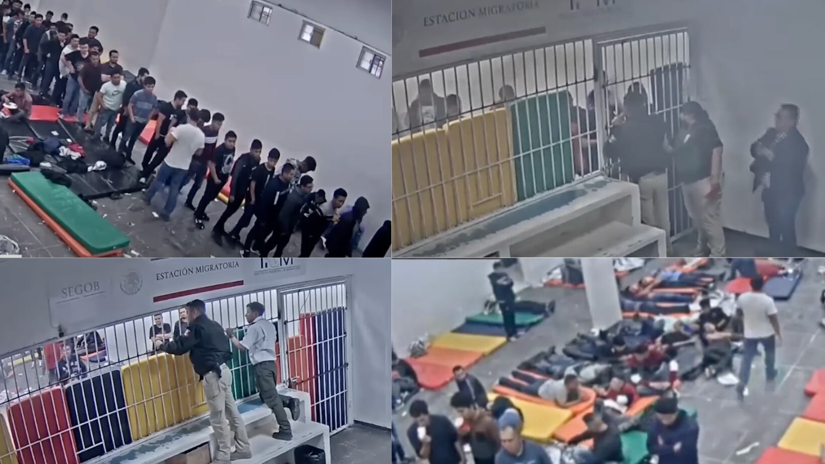 Video muestra los momentos previos al incendio que terminó con la muerte de 40 migrantes en un centro del INM de Ciudad Juárez