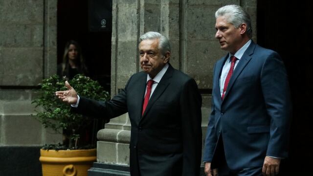 AMLO y Díaz-Canel