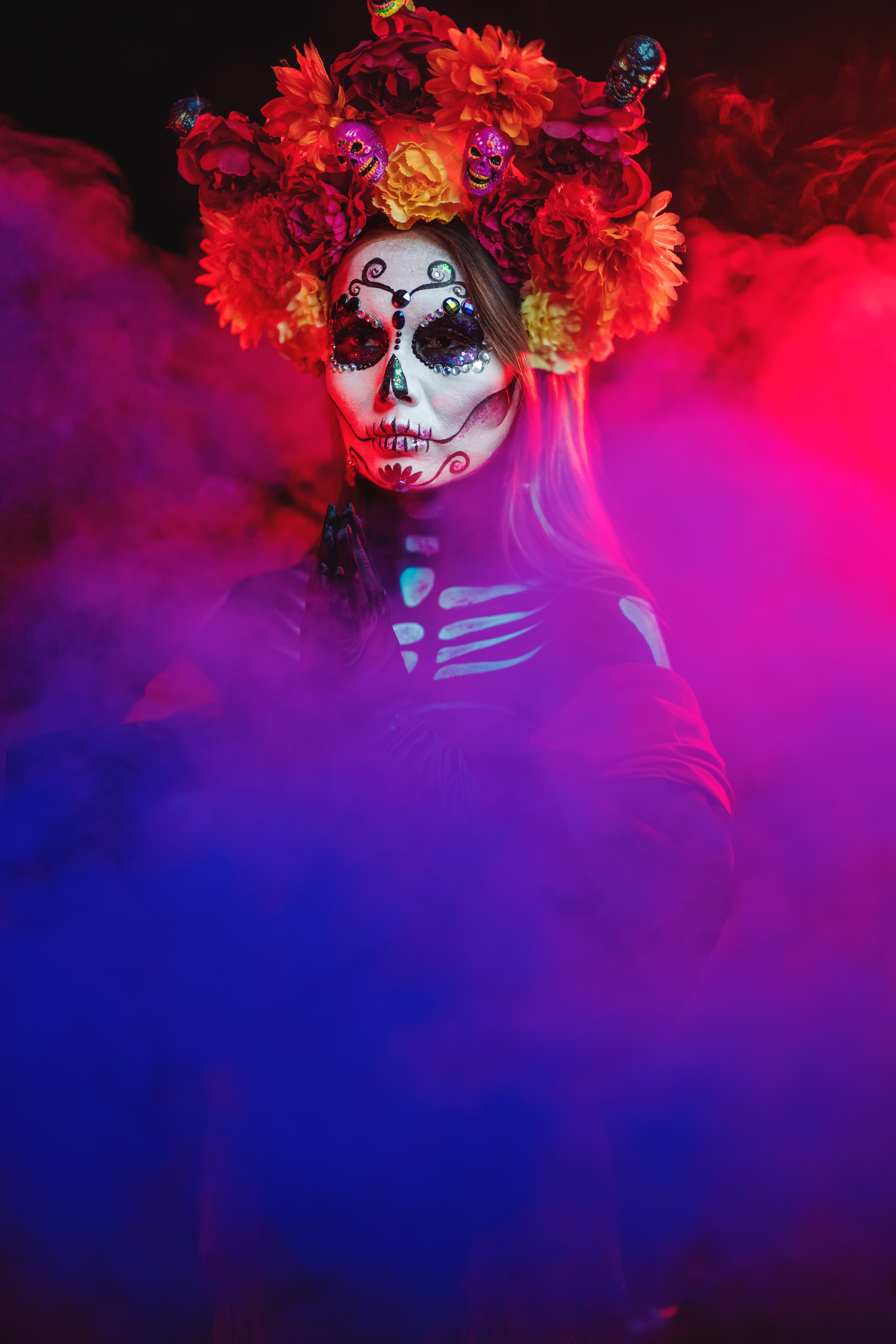Peinado de Catrina para Halloween o Día de Muertos