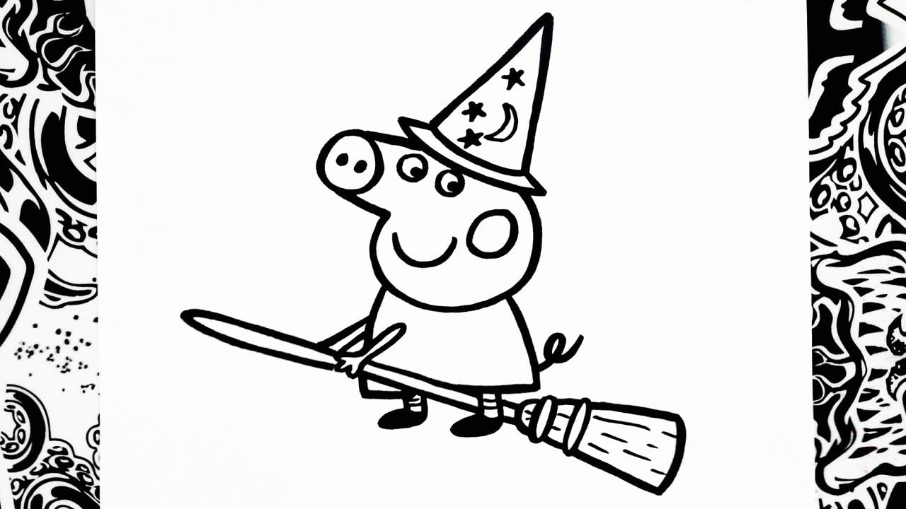 Dibujos Peppa Pig Halloween para colorear: 12 terroríficas plantillas para imprimir