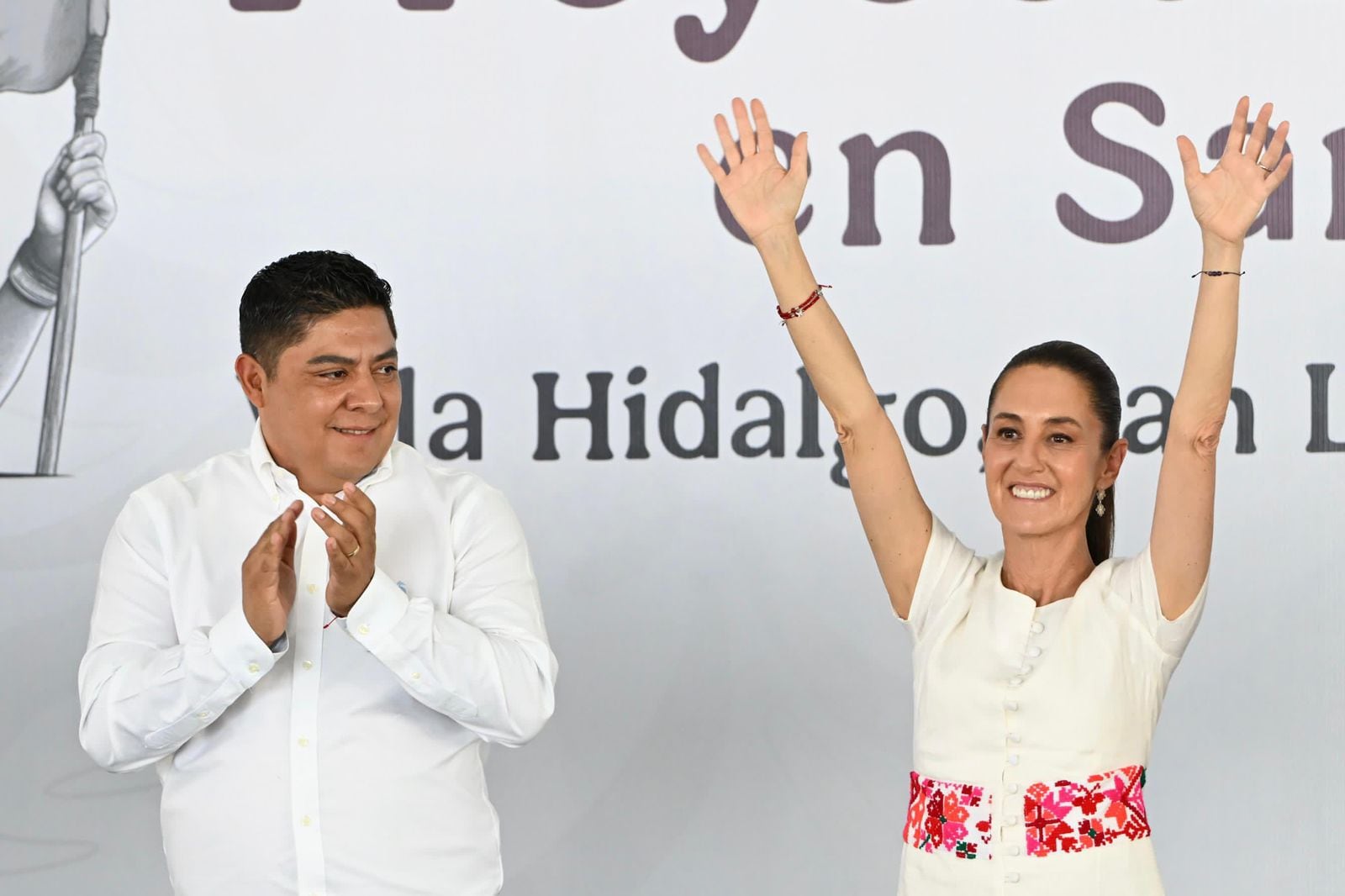 Ricardo Gallardo y Claudia Sheinbaum