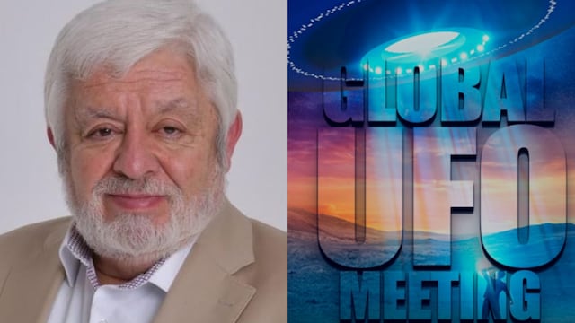 Jaime Maussan en el Global UFO Meeting en México.