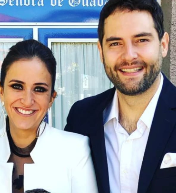 Memo Schutz y su esposa, Verónica Fonseca