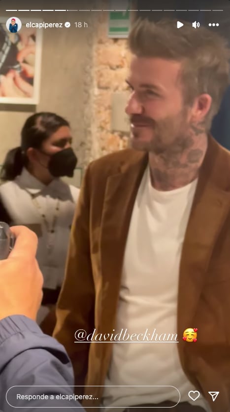 Capi Pérez conoce a David Beckham