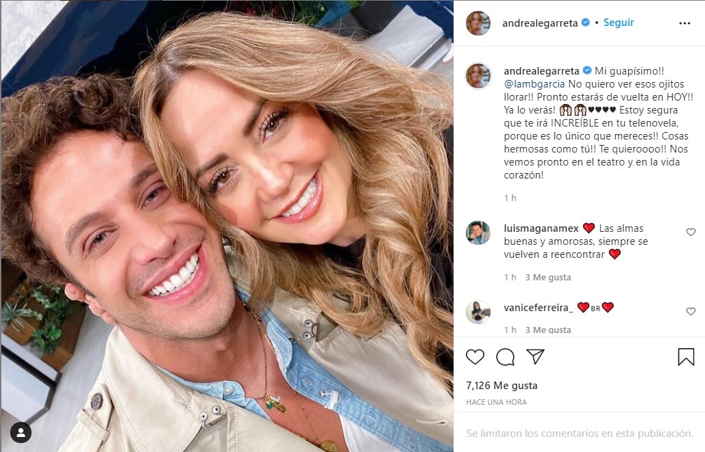 Andrea Legarreta se despide de Lambda García