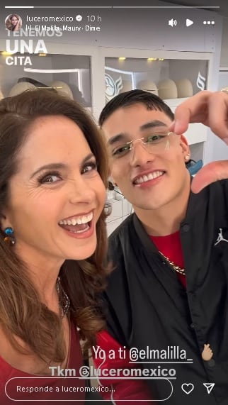 Lucero le dice a El Malilla que lo quiere mucho.