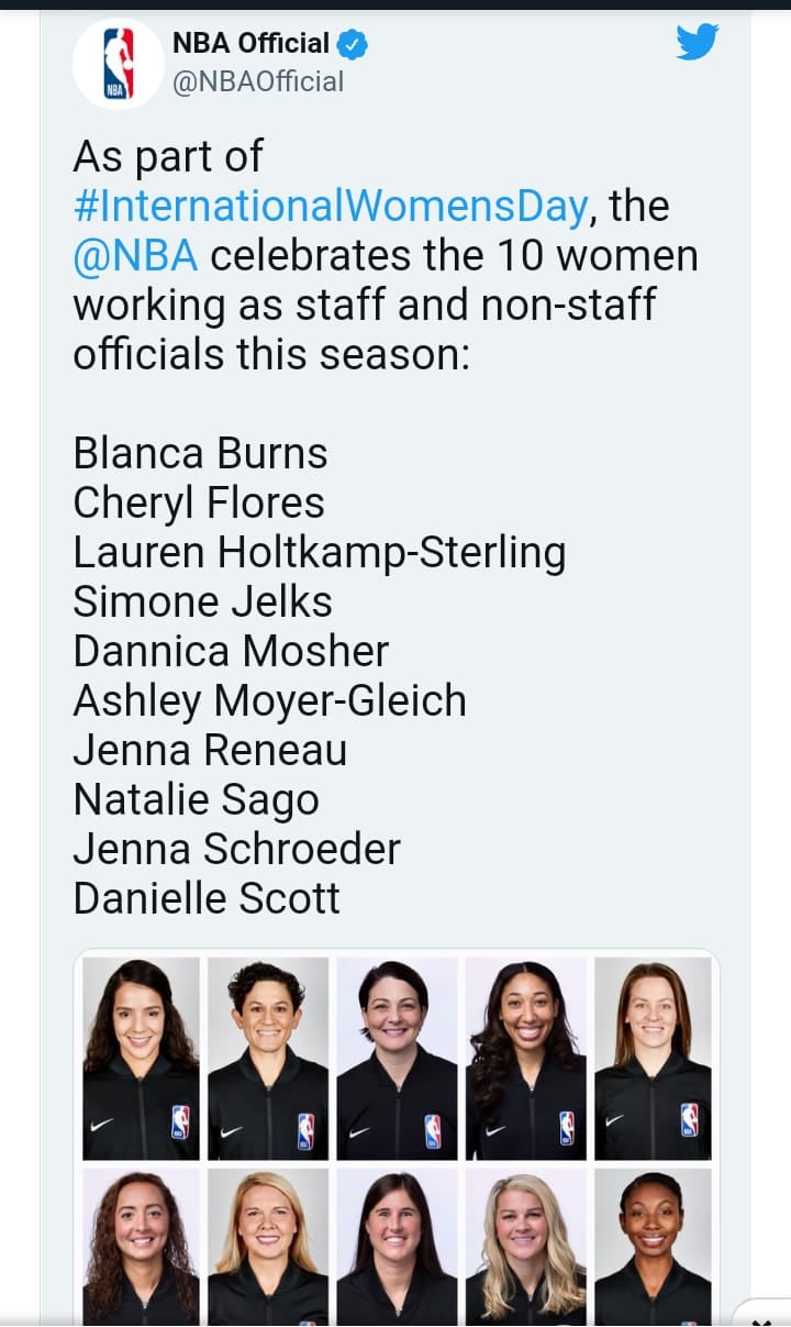 Blanca Burns forma parte de la plantilla de árbitras de la NBA.