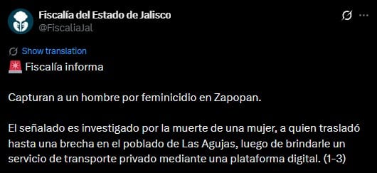Presunto feminicida de Karla Margarita sería conductor de una aplicación de transporte