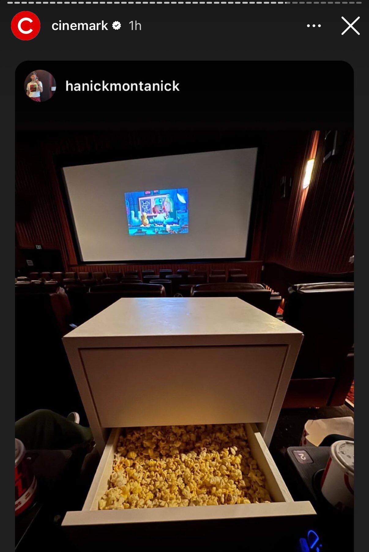 Trae tu propia palomera en Cinemark