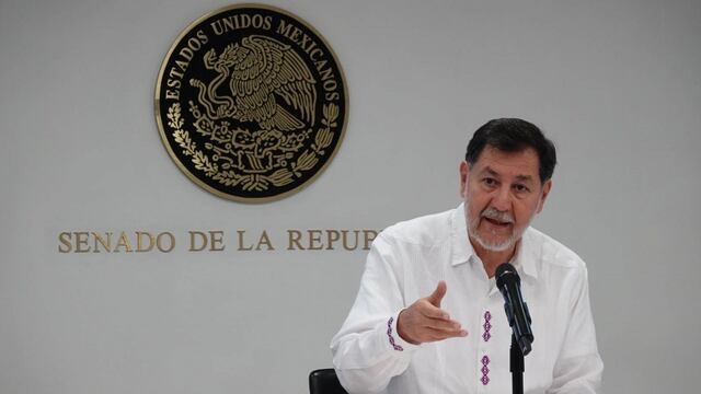 Gerardo Fernández Noroña presidente de la mesa directiva del Senado de la República