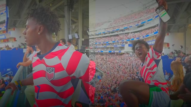 La celebración del influencer estadounidense se volvió viral tras el primer gol de Estados Unidos ante Paraguay