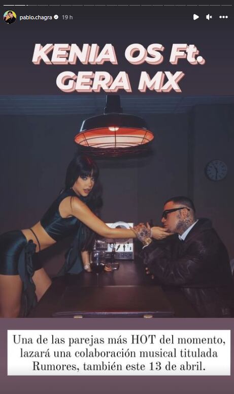 Kenia Os y Gera Mx aparecen para anunciar el lanzamiento de 'Rumores'.