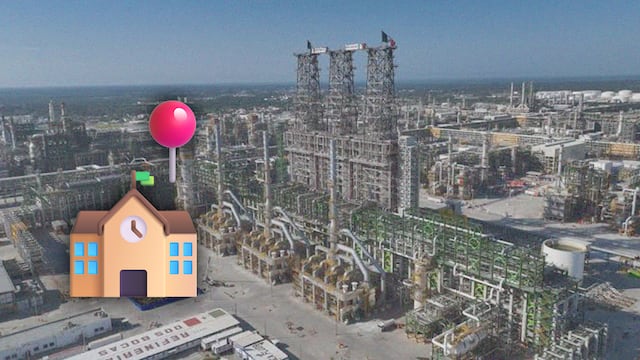 Pemex analiza reubicar escuelas cercanas a la refinería de Dos Bocas