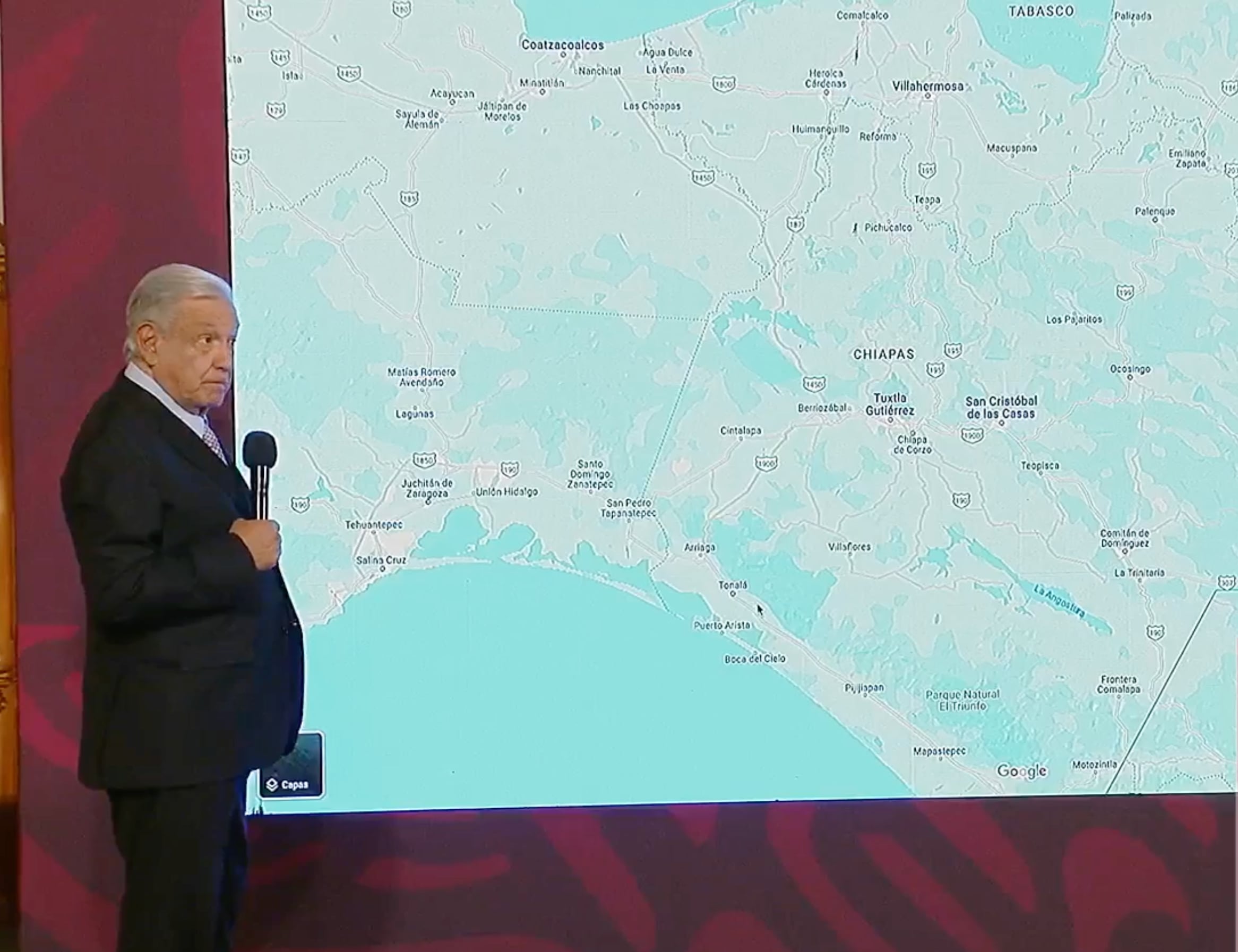 El presidente Andrés Manuel López Obrador recorrerá el Itsmo de Tehuantepec para supervisar el Corredor Interoceánico.