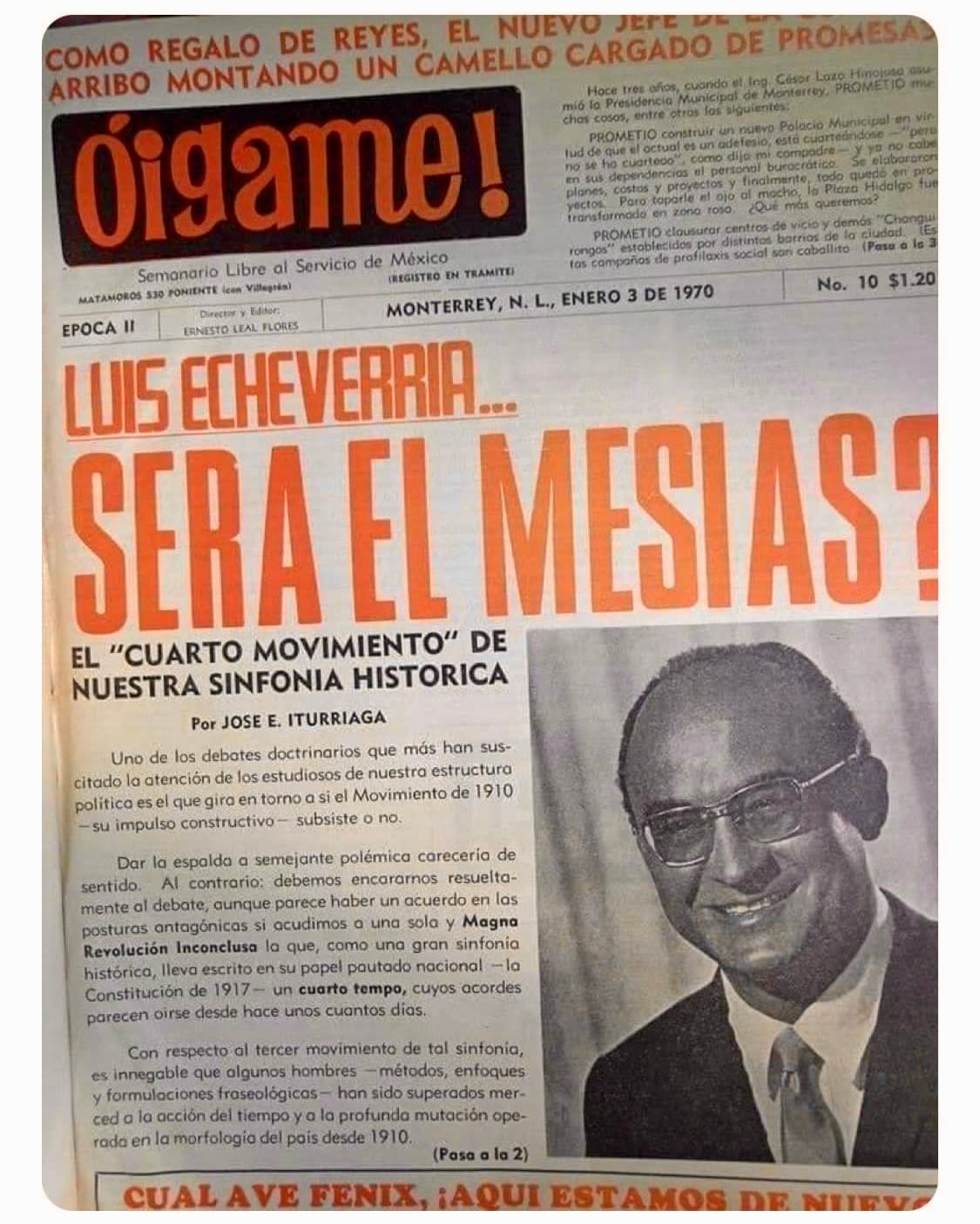 Archivo de artículo sobre Luis Echeverría