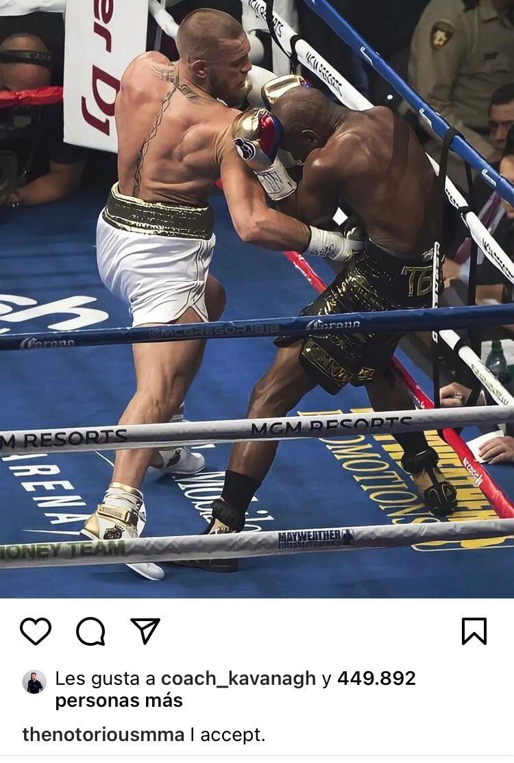 McGregor acepta pelea con Mayweather