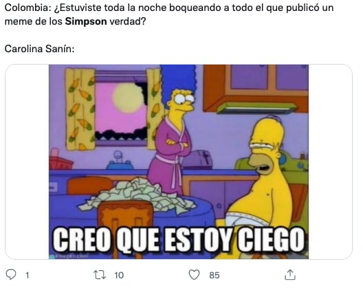 Carolina Sanín se vuelve meme tras críticar a Los Simpson