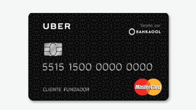 La tarjeta de débito de Uber.