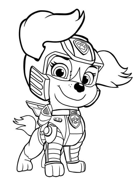 Dibujos de Liberty de Paw Patrol con temática del Día del Niño