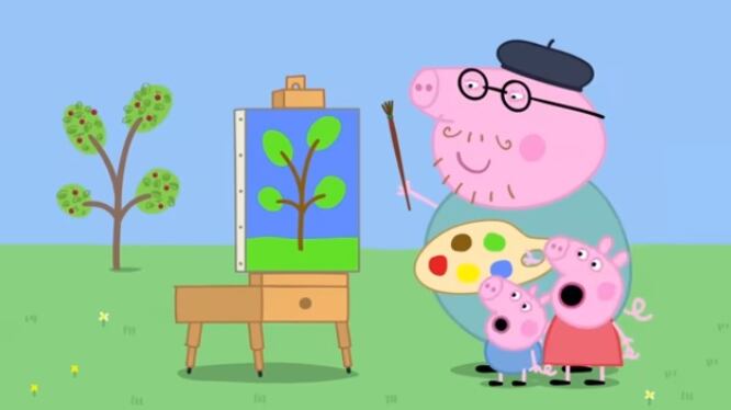 Papá Cerdito enseña a Peppa Pig a pintar: 45 minutos de capítulos en YouTube para ver en español por Día del Dibujo