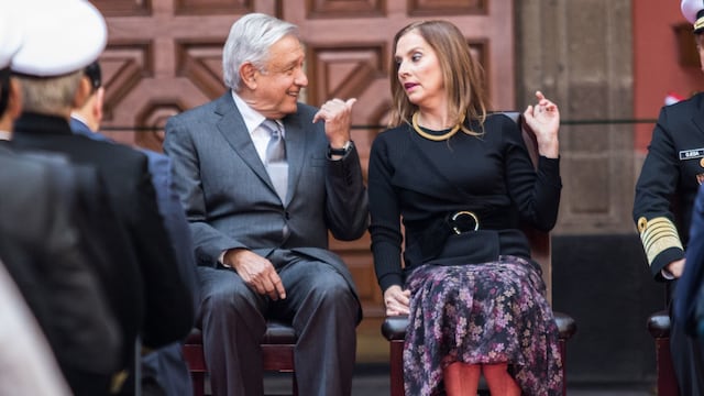 Beatriz Gutiérrez Mueller y AMLO