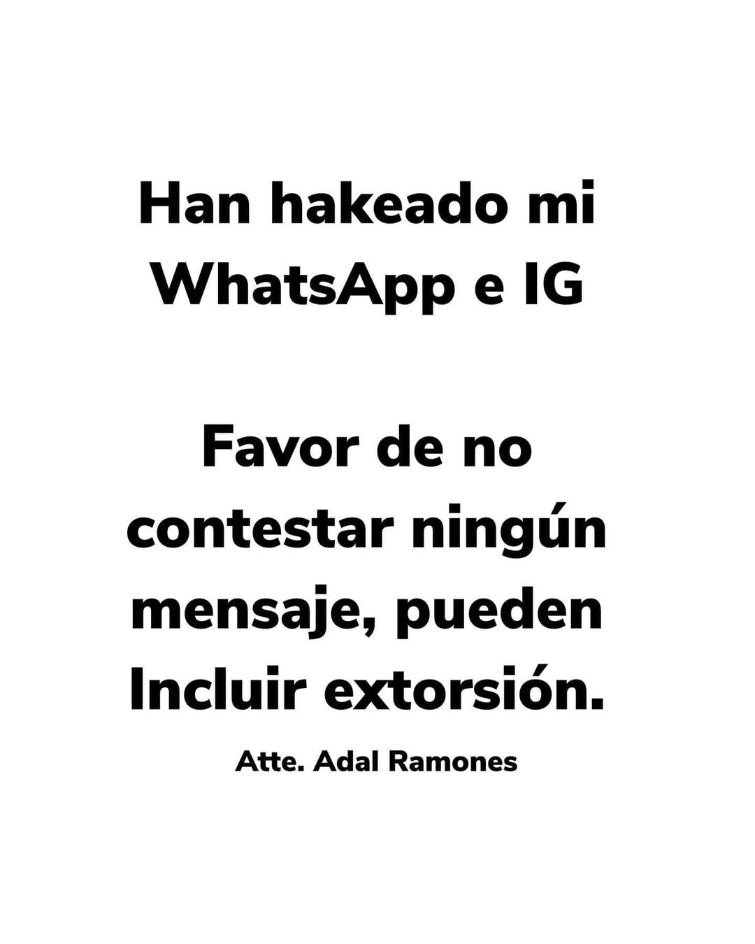 Hackean a Adal Ramones