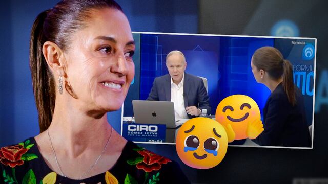 Ciro Gómez Leyva tuvo un emotivo momento con Claudia Sheinbaum en entrevista