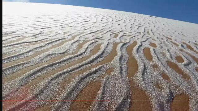 Nieve en el desierto del Sahara