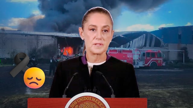 Sheinbaum envía pésame a familiares de fallecidos tras accidente aéreo en Toluca