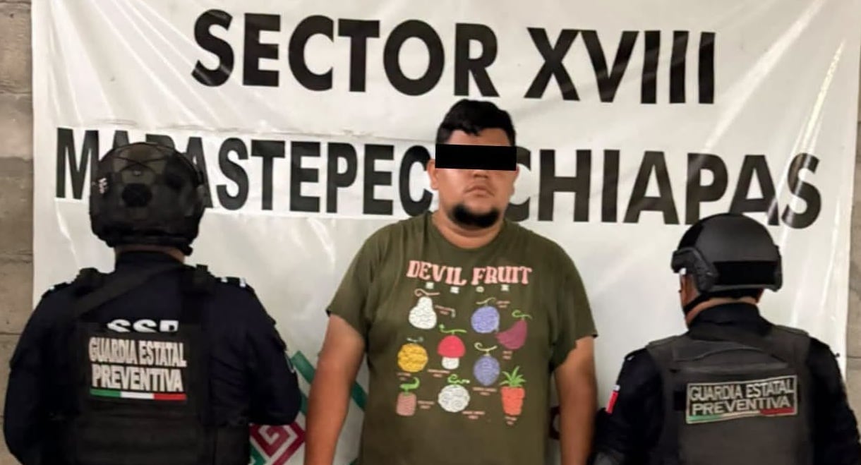 Detienen a presunto líder de caravana migrante en Chiapas