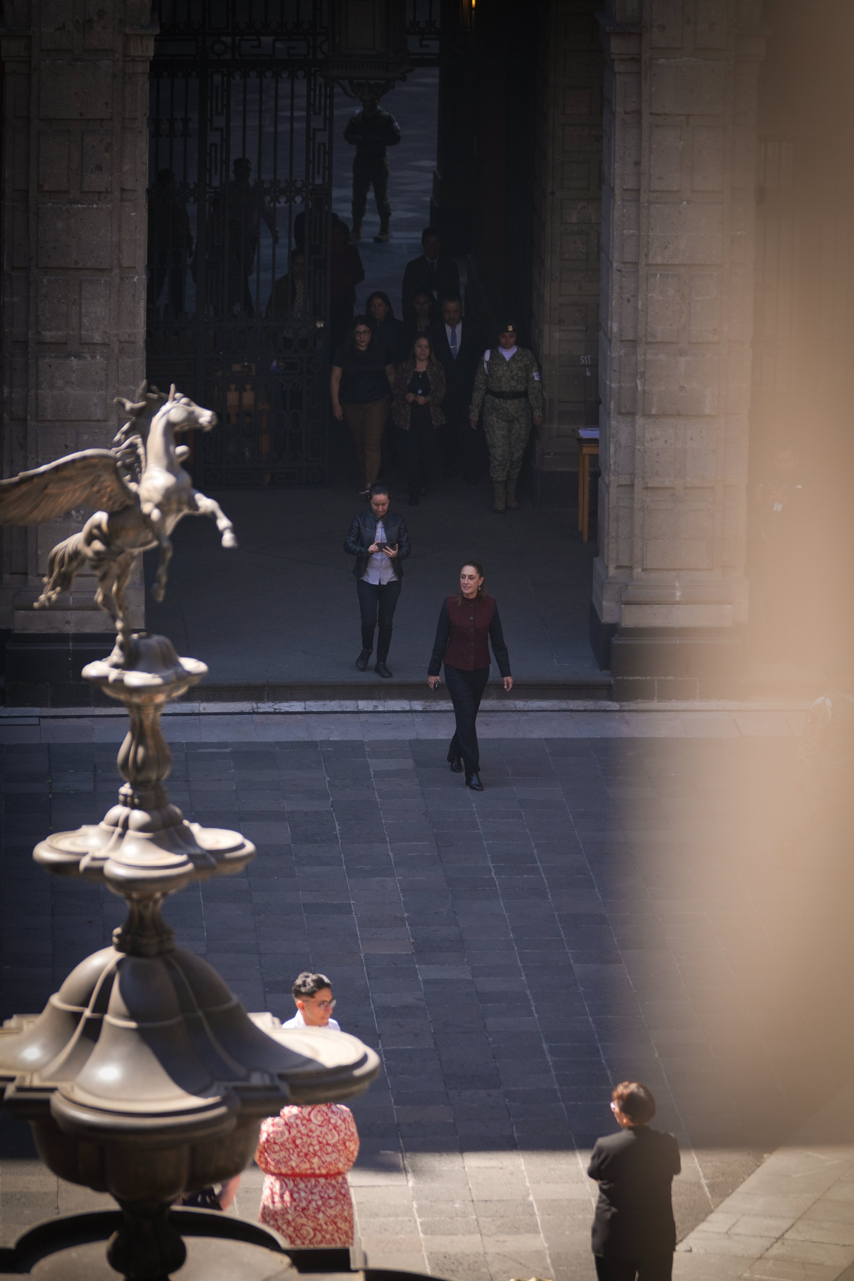 Claudia Sheinbaum encabeza simulacro de este 18 de febrero en Palacio Nacional
